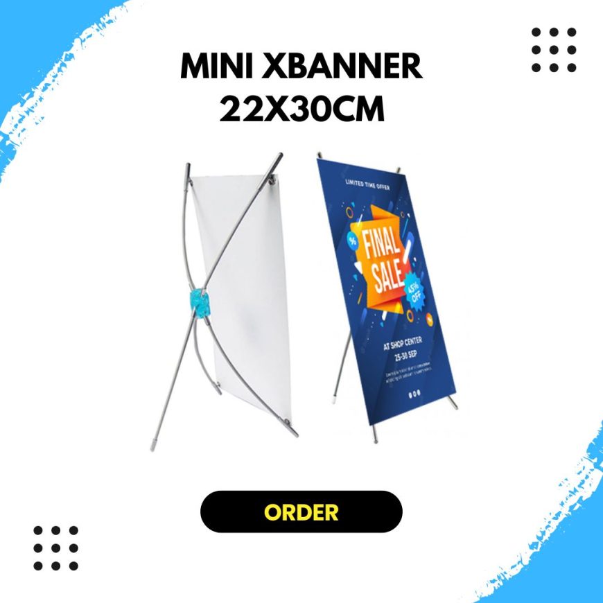 Mini Xbanner 22x30cm